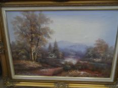 A Collection of Misc. Oils and other Paintings incl. woodland scenes (3)