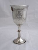 Solid Continental silver Regimental Presentation Cup. The cup inscribed ‘Corporals Club’ with 2nd