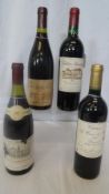 FOUR BOTTLES OF RED INCLUDING CHATEAU LA CROIX DU CASSE POMEROL 1996, CHATEAU BOUSCAUT PESSAC-