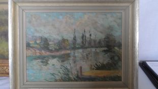 ARTIST UNKNOWN - ORIGINAL FRENCH IMPRESSIONIST STYLE OIL ON CANVAS 32 X 23 cms.