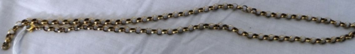 A 9ct GOLD HALLMARKED BELCHER CHAIN