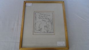 MELVILLE CALMAN, CARTOONIST 1931-1994 `I THINK YOU WANT TO BUY ME AN EXPENSIVE LUNCH TODAY...` 1