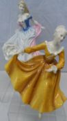 A ROYAL DOULTON INTERNATIONAL COLLECTORS PLUS FIGURINE ‘THE DANCE’ HN 4553 TOGETHER WITH ‘KIRSTY’ HN