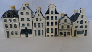 A COLLECTION OF TWENTY SIX MISCELLANEOUS DELFT KLM BOLS ROYAL DISTILLERIES COTTAGES.