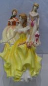 THREE ROYAL DOULTON PRETTY LADY FIGURINES – ‘SPRING, SUMMER AND AUTUMN’ ( 3 )