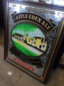 A COLLECTION OF MISC. ADVERTISING MIRRORS INCL. CASTLE EDEN ALE, COCO COLA, WILLIAM YOUNGER,