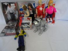 A COLLECTION OF MISC. PLASTIC MODEL TOYS INCL X MEN, LITTLE BRITAIN, TEKSTA