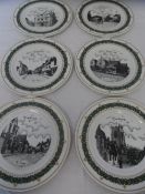 A COLLECTION OF SIX LIMITED EDITION PLATES BY DECOR ART DEPICTING WINCHCOMBE TOGETHER WITH EIGHT