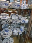 A PART ROYAL WORCESTER RHAPSODY DINNER, COFFEE AND TEA SERVICE COMPRISING SIX 10" DINNER PLATES, SIX