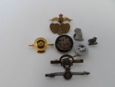 A MISC. COLLECTION OF LAPEL BADGES INCL. R A F SWEETHEART, SILVER COMMEMORATION EDWARD VIII