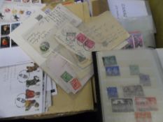 A LARGE ALL-WORLD COLLECTION OF STAMPS ON & OFF PAPER, INCL. MANY COMMEMORATIVE COVERS AND A