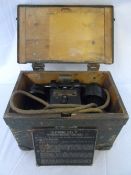 A FIRST WORLD WAR PERIOD BRITISH ARMY FIELD TELEPHONE