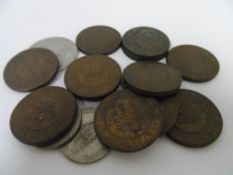 TWELVE PENNY TOKENS OF 1811 & 1812  ( BIRMINGHAM & NEATH AND UNION COPPER COMPANY ) TOGETHER WITH