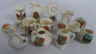 A MISC. COLLECTION OF FLORENTINE, GOSS AND ARCADIAN CHINA