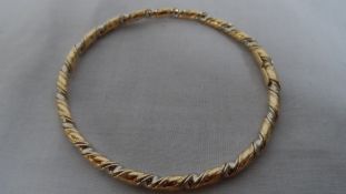 A YELLOW AND WHITE GOLD ( TESTED )  BRACELET BY ATASAY, APPROX. 9 GM