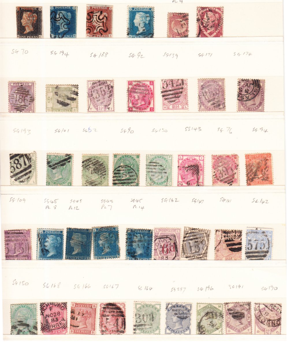 G B COLLECTIONS AND MIXED LOTS Q.Vic - Ed VII used range on stocksheets, mixed Q.Vic - Ed VII used