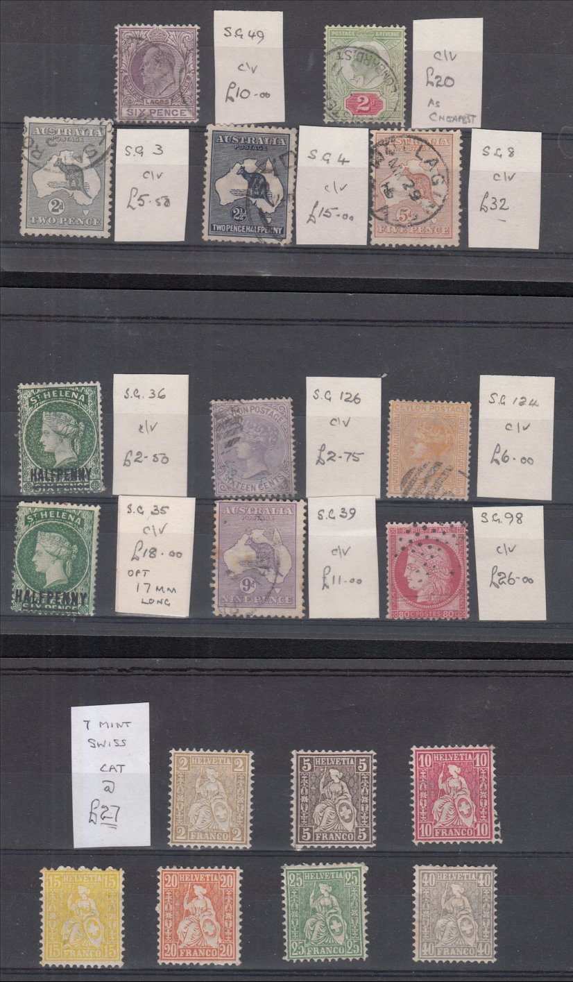 COLLECTIONS AND MIXED LOTS World stamps M or U on stockcards. STC £975 (130) World stamps M or U