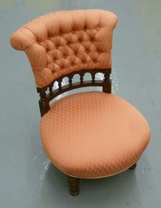 Victorian upholstered nursing chair