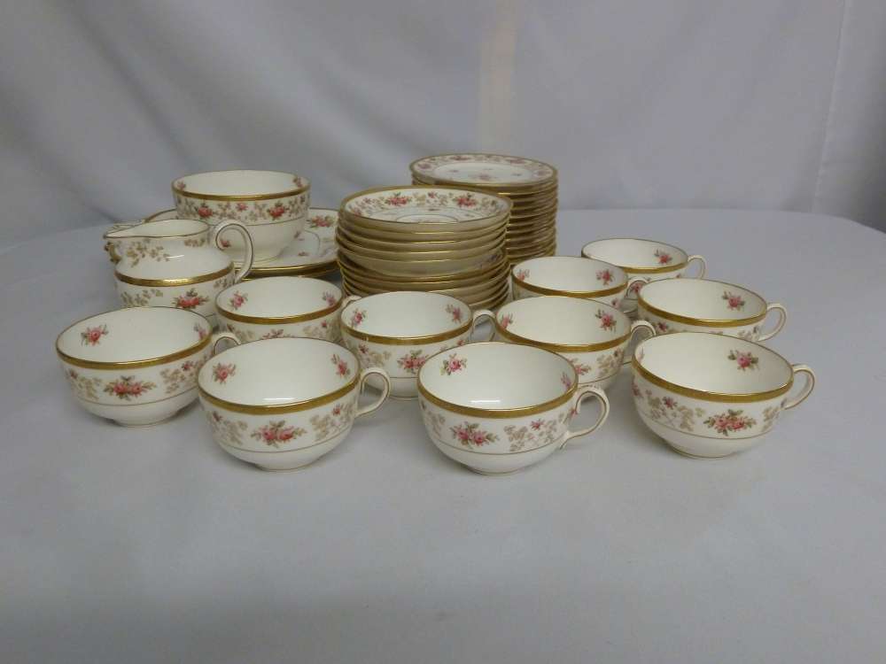 Coalport William Whiteley tea set to include cups, saucers, plates, cake plates, milk jug and