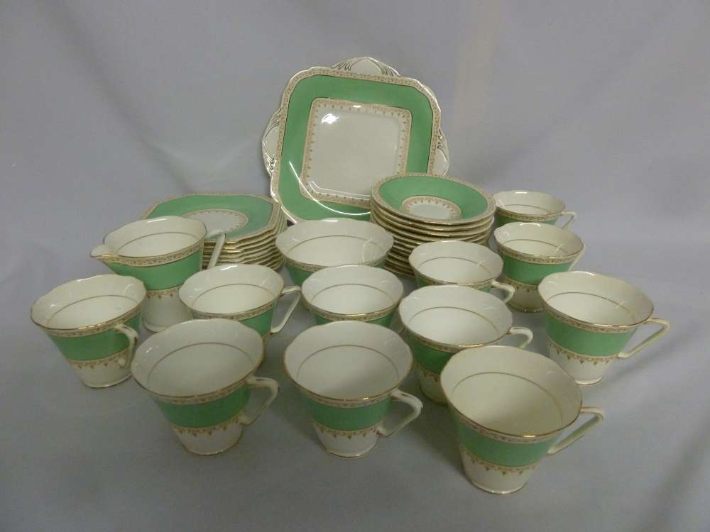 Grafton part tea set to include cups & saucers, plates, sandwich plate, milk jug and sugar bowl (