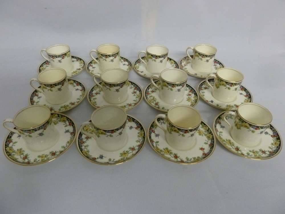 Aynsley twelve place coffee set Rd645266 (a2750)