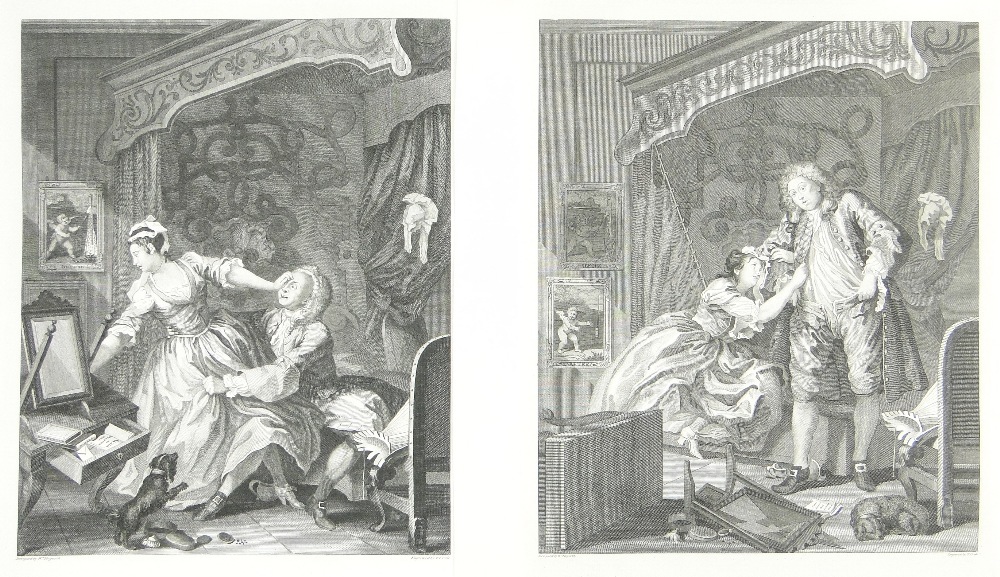 After William Hogarth
miscellaneous collection of prints and engravings including Garrick in the