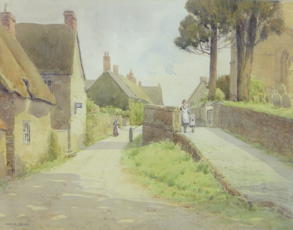 Harold Bailey
watercolour, Wroxton village, Oxfordshire, signed, 10.5" x 13.5", framed.