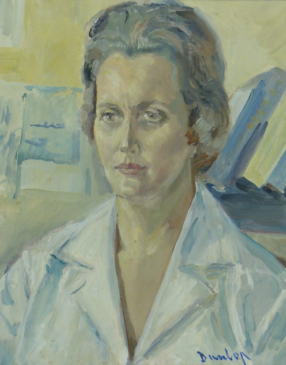 Ronald Ossory Dunlop (1894-1973)
oil on canvas, portrait of Molly Hankey 1960, signed, inscribed