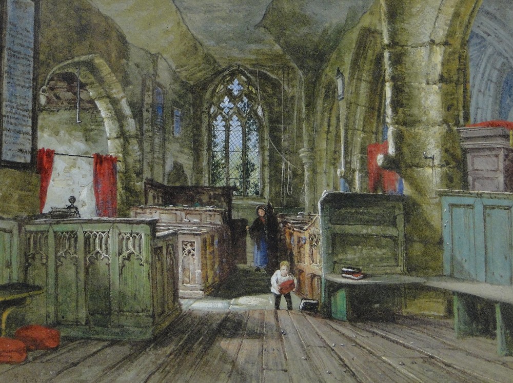 Margaret Rayner
19th century watercolour, Holy Trinity Church, York, signed, original label verso,