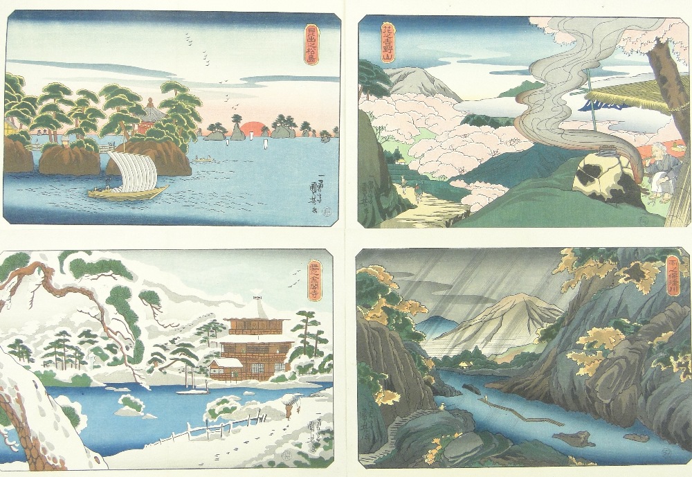 Folder of Japanese prints.