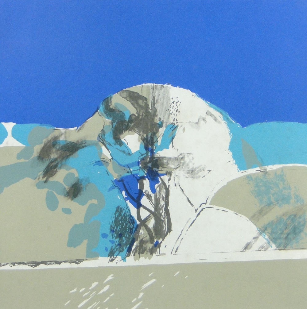Bryan Organ (born 1935)
colour litho, abstract landscape, signed in pencil, dated 1971, no. 23/35, i