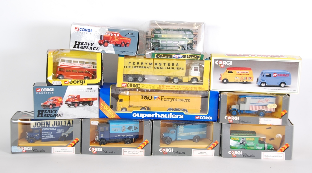 CORGI MAJOR ALMOST MINT AND BOXED FERRYMASTERS - SCAMMELL HANDYMAN MK3 TRACTOR UNIT AND TRAILER No