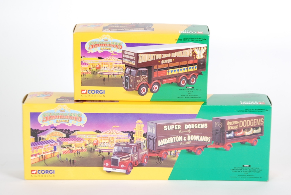 CORGI CLASSICS LIMITED EDITION MINT AND BOXED `SHOWMAN`S RANGE` SET No 15901 Anderton and Rowlands