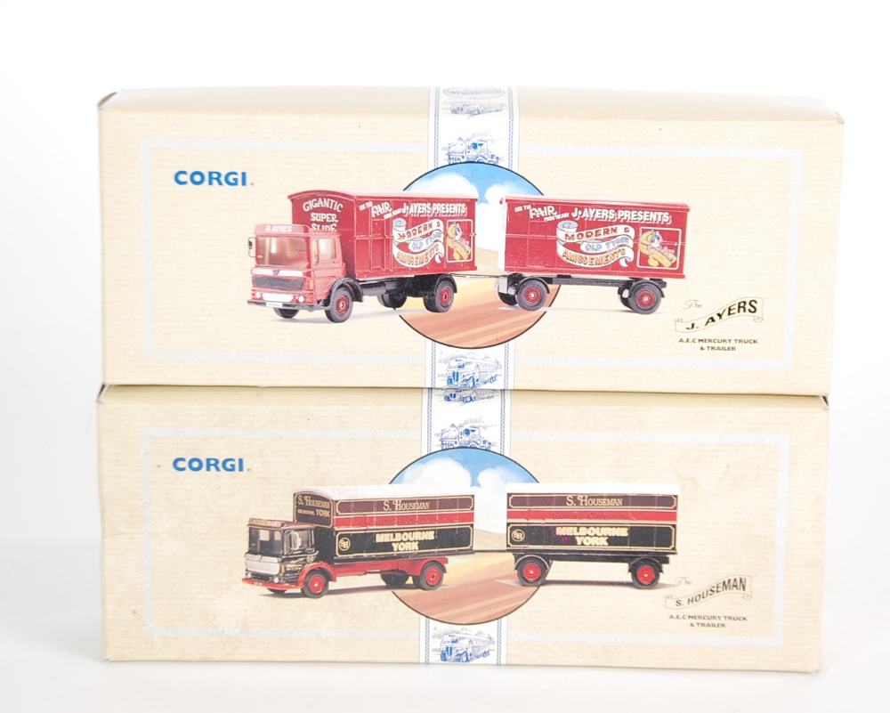 TWO CORGI `CLASSIC COMMERCIALS` LIMITED EDITION VEHICLES viz J.Ayes, Fairs - AEC Mercury Truck and