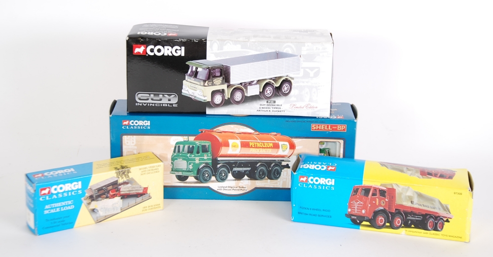 THREE CORGI CLASSICS MINT AND BOXED COMMERCIAL VEHICLES includes Arthur Duckett - Guy invincible 8