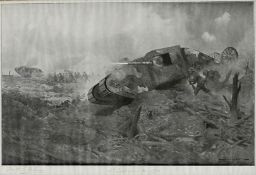 WWI Interest - Major Walter Gordon Wilson (1874-1957), A print of a WWI tank dated 15th September