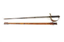 A George V Infantry Officer’s sword and scabbard, with pierced handguard and shagreen grip. The