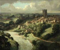 ‡ Max Hofler British (1892-1963), ‘Richmond - Yorkshire’, oil on canvas, signed with Fine Art