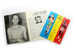 A Boxing Programme Muhammad Ali v Henry Cooper 1966, from the World Heavyweight Championship at