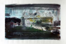 ‡ John Piper British (1903-1992) Continental Palace, A large coloured silkscreen limited edition