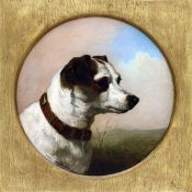 James Yates Carrington British (1857-1892) Two circular dog portraits, both signed ‘YATES