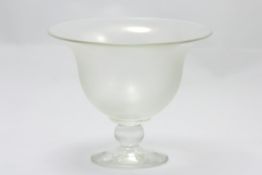 A David Wallace for Liberty clear iridescent glass bowl mid 1980s, with flared rim, height 15cm In