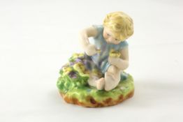 A late 19th century Royal Worcester figure of `Mischief` English, 1896, modelled by F. G. Doughty,