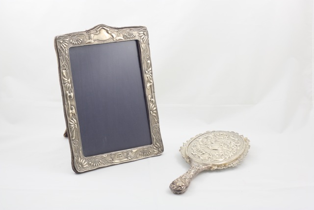 An Art Nouveau silver photo frame Birmingham 1903/04, makers mark for Cornelius Saunders and Frank