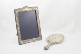 An Art Nouveau silver photo frame Birmingham 1903/04, makers mark for Cornelius Saunders and Frank