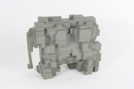 Sir Eduardo Paolozzi R.A. (1924-2005) Elephant signed E.Paolozzi on the rear grey leg, grey