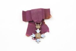 Most Excellent Order of the British Empire medal - C.B.E. Ladies Type 1 circa 1937, with blue enamel