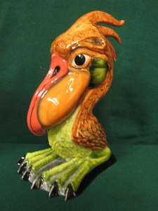 LORNA BAILEY GLAZED CERAMIC `WALLY THE WADER` FIGURE BY OLD ELLGREAVE POTTERY, LIMITED EDITION No.