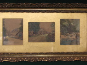 E. VINER, SET OF THREE FRAMED WATERCOLOURS DEPICTING COUNTRY SCENES