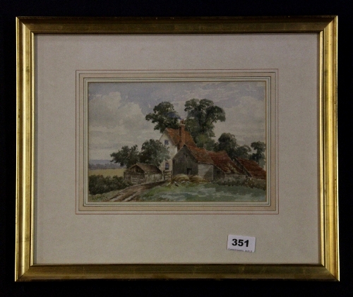 A pair of lovely gilt framed watercolours 44.5 x 36.5 cm